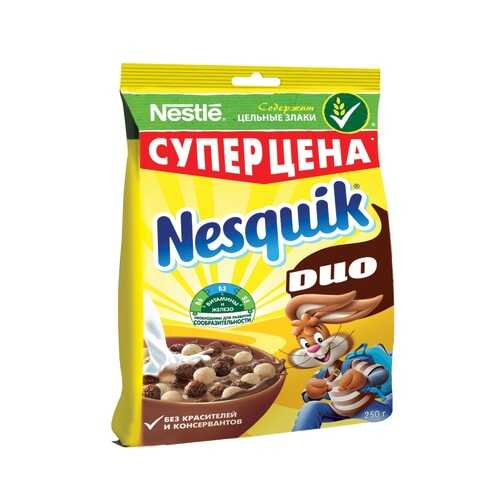 Готовый завтрак Nesquik duo шоколадный 250 г в Народная Семья