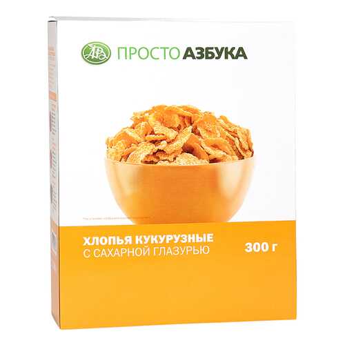 Хлопья кукурузные Просто Азбука Корн Флейкс 300 г в Народная Семья