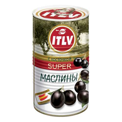 Маслины ITLV super с косточкой 350 г в Народная Семья