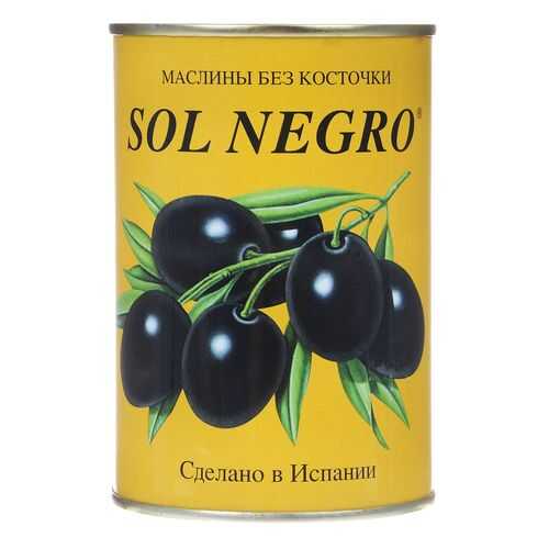 Маслины Sol Negro без косточки 480г в Народная Семья