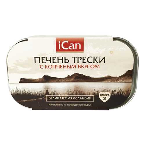 Печень трески iCan с копченым вкусом 120 г в Народная Семья