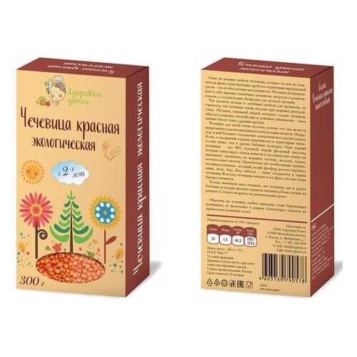 Чечевица Здоровые детки красная 300 г в Народная Семья