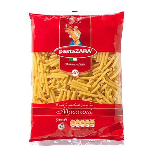 Макароны Pasta Zara трубочки 500 г в Народная Семья