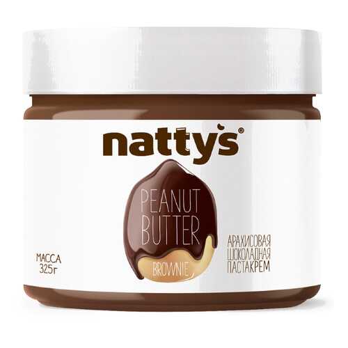 Арахисовая паста Nattys Brownie с тертым какао 325 г в Народная Семья