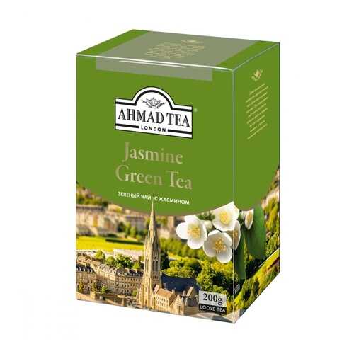 Чай Ahmad Jasmine Green Tea, зеленый с жасмином, листовой, 200 гр в Народная Семья