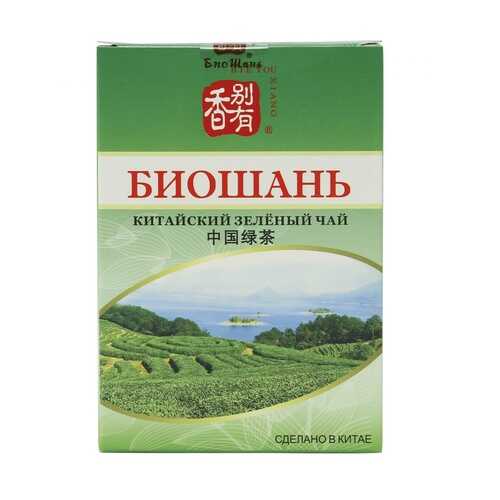 Чай БиоШань China Green Tea, зеленый листовой, 80 гр в Народная Семья