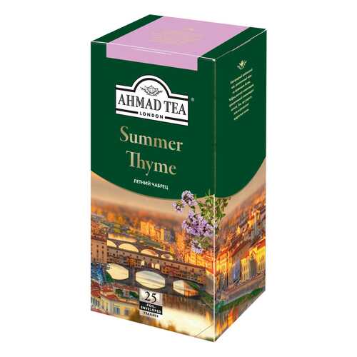 Чай черный Ahmad Tea summer thyme 25 пакетиков в Народная Семья