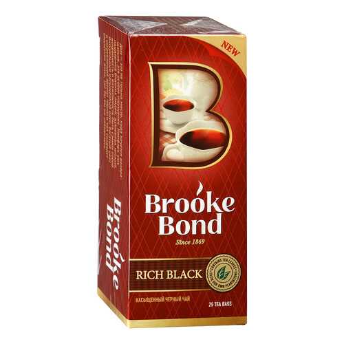 Чай черный Brook Bond насыщенный 25 пакетиков в Народная Семья