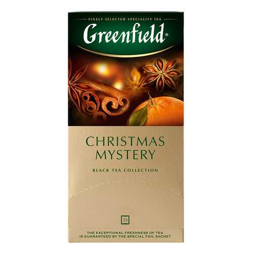 Чай черный Greenfield Christmas Mystery 25 пакетиков в Народная Семья