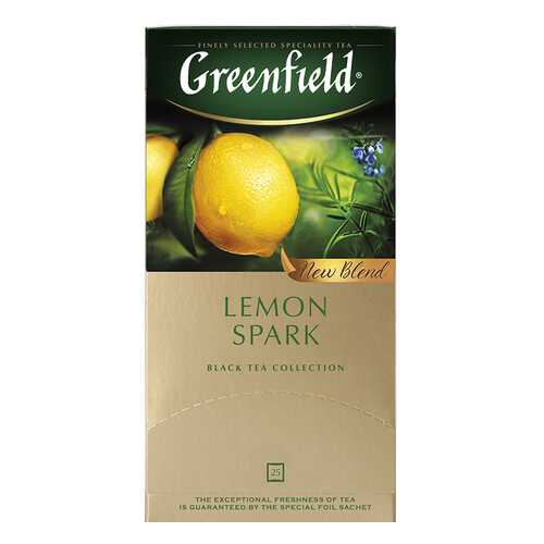 Чай черный Greenfield Lemon Spark 25 пакетиков в Народная Семья