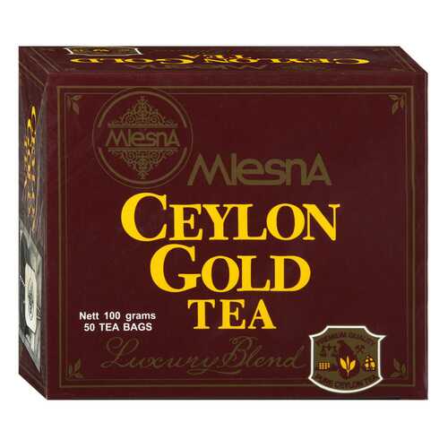 Чай черный Mlesna Ceylon Gold, 50 пак*2г Шри-Ланка в Народная Семья