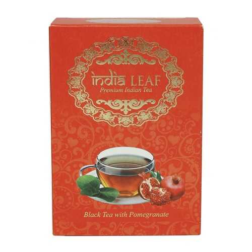 Чай India leaf С гранатом, черный среднелистовой с добавками, 100 гр в Народная Семья