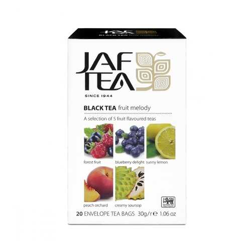 Чай Jaf Tea Fruit Melody черный с добавками ассорти 5 видов по 4 сашета в Народная Семья