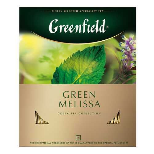 Чай зеленый Greenfield Green Melissa 100 пакетиков в Народная Семья