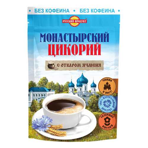 Цикорий монастырский с отваром ячменя Русский Продукт 85 г в Народная Семья