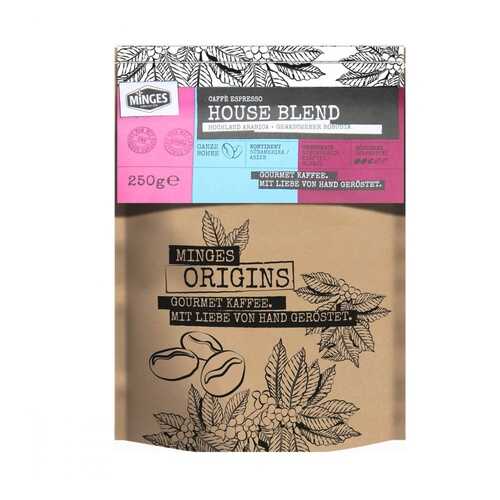 Кофе Minges Origins Caffe Espresso House Blend в зернах 250 г в Народная Семья