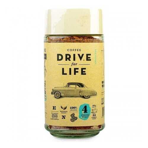 Кофе растворимый живой Drive for Life strong 100 г в Народная Семья