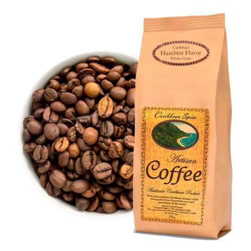 Кофе в зернах Caribbean Spice Artisan Kosher Coffee Hazelnut Grain лесной орех 250 г в Народная Семья