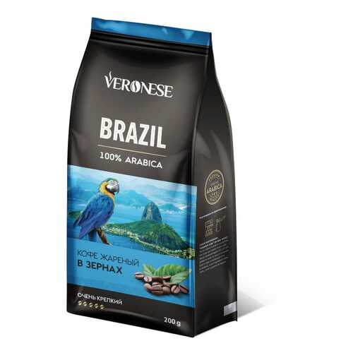 Кофе в зернах Veronese Brazil 200 г в Народная Семья