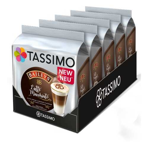 Набор кофе в капсулах Tassimo Baileys Latte Macchiato 5 упаковок в Народная Семья