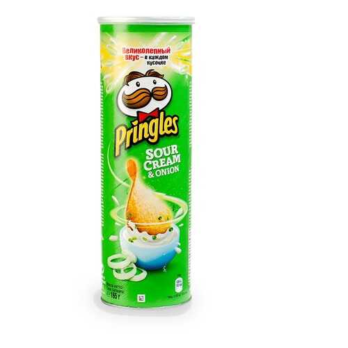 Чипсы картофельные Pringles со сметаной и луком 165 г Польша в Народная Семья