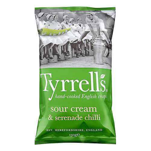 Чипсы картофельные TYRRELLS со вкусом сметаны и острого стручкового перца 150г в Народная Семья