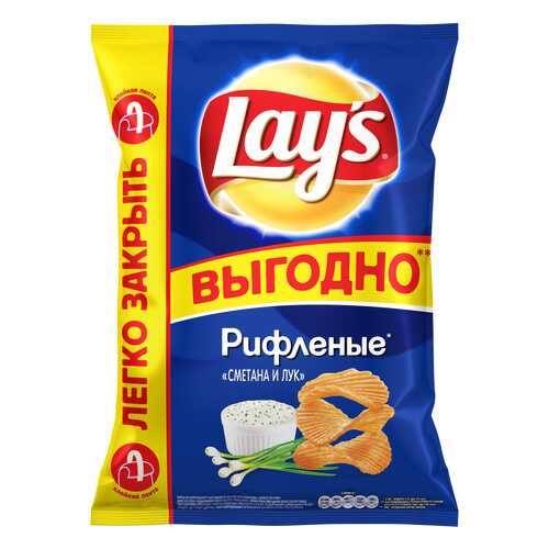 Картофельные чипсы Lay's сметана и лук 225 г в Народная Семья