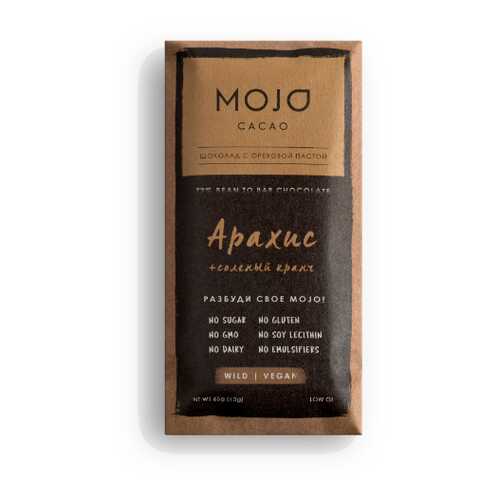 Горький шоколад 72% Mojo Cacao с шоколадно-ореховой пастой со вкусом арахис в Народная Семья