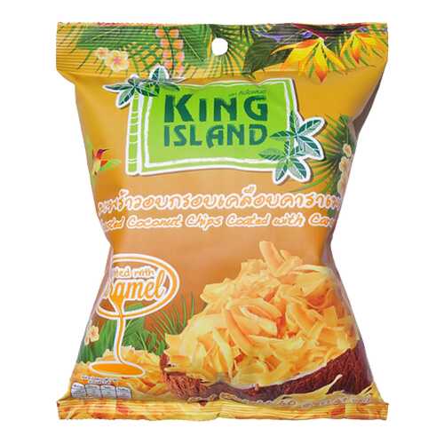 Кокосовые чипсы King Island с карамелью 40 г в Народная Семья