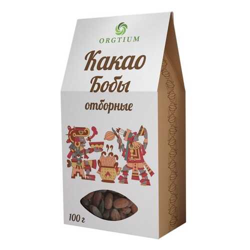 Какао-бобы Оргтиум сорт форастеро отборные 100 г в Народная Семья