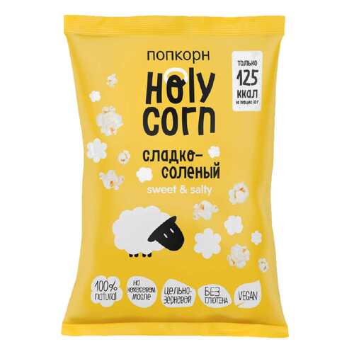 Кукуруза воздушная Holy Corn попкорн cладко-соленая 80 г в Народная Семья