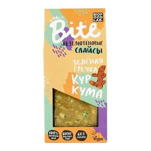 Хлебцы хрустящие Take a Bite слайсы из зеленой гречки с куркумой 100 г в Народная Семья