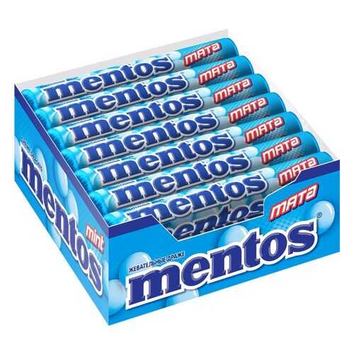 Драже Mentos мята жевательное 21*37 г в Народная Семья