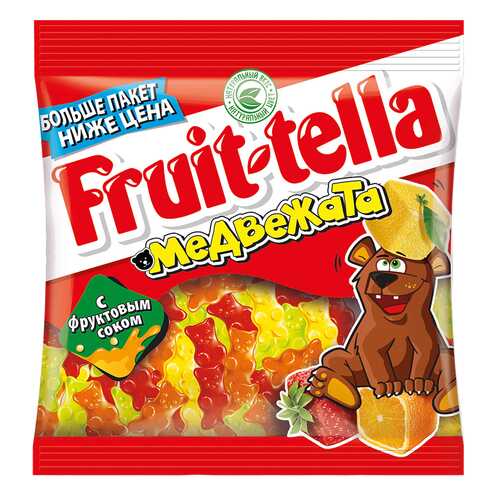 Мармелад Fruit-tella медвежата жевательный с натуральным фруктовым соком 150 г в Народная Семья