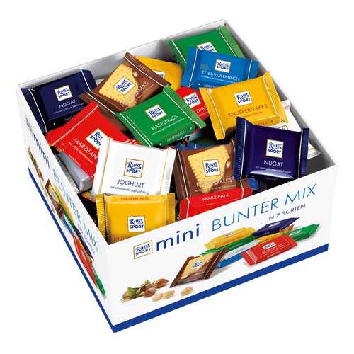 Набор мини-шоколада Ritter Sport bunter mix 1400 г в Народная Семья