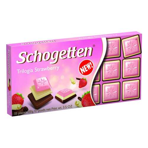 Шоколад Schogetten trilogia strawberry 100 г в Народная Семья