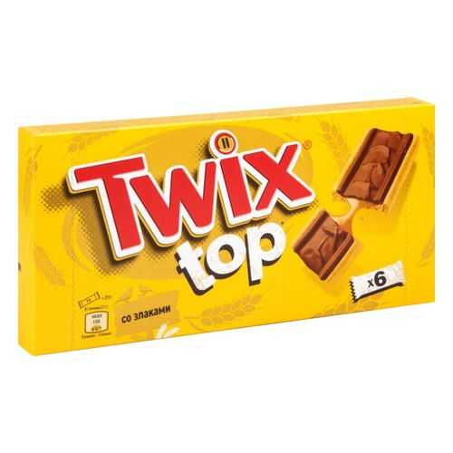 Шоколадный батончик Twix top в молочном шоколаде 21 г 6 штук в Народная Семья