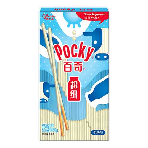 Палочки Glico Pocky молочные белый шоколад ультра тонкие 55 г в Народная Семья