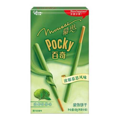 Палочки Glico Pocky со вкусом мусса из зеленого чая Матча 48 г в Народная Семья