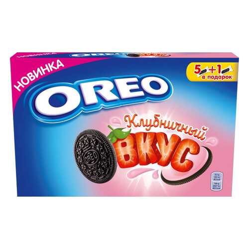 Печенье Oreo с какао и начинкой клубника 228 г в Народная Семья