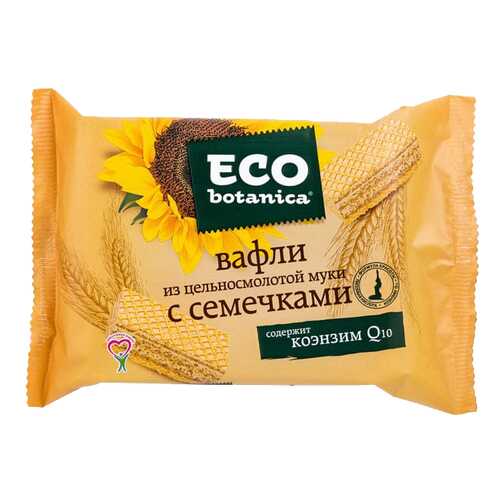 Вафли Еco botanica из цельносмолотой муки с семечками 145 г в Народная Семья