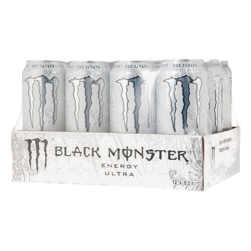 Энергетический напиток Black Monster Energy Ultra 12 шт 449 мл в Народная Семья